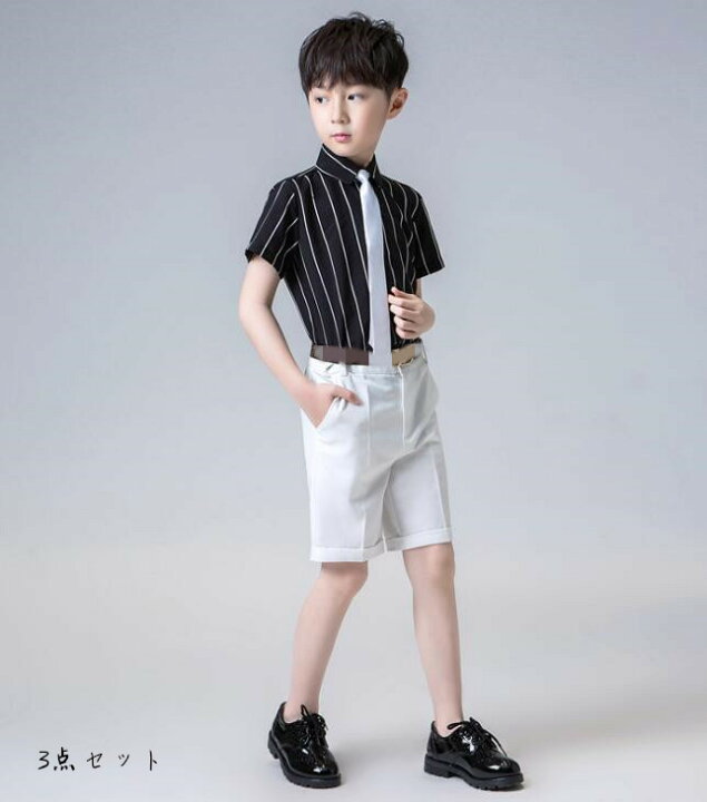 楽天市場 男の子 スーツ 子供夏用礼服 ストライプ柄 シャツ 半ズボン ベスト キッズ紳士服 合唱団体服 結婚式 ピアノ 発表会 演奏会 子供パーティー衣装 男の子大人っぽい礼服 入学式 卒業式 舞台演出服 90 160 ａ ｓ ｋ Store
