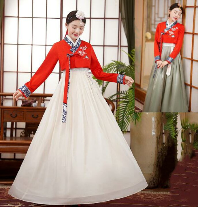 楽天市場】韓服 チマチョゴリ レディース 韓国服 朝鮮族衣装 韓国宮廷 