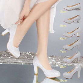 楽天市場 ブライダルシューズ 太ヒールの通販
