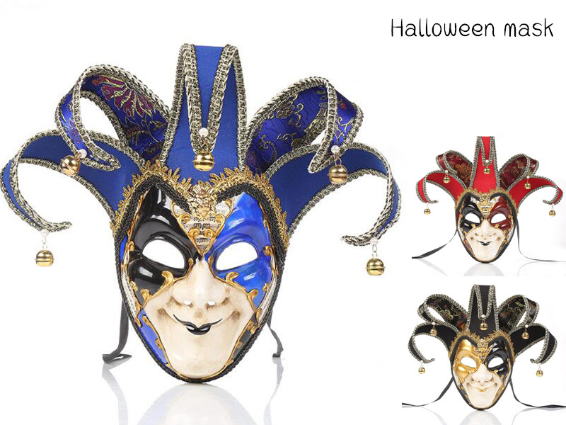 ハロウィン コスプレ マスク 仮面 道具 ハロウィーン お面 イベント おばけ お化け 男女兼用 3色 二枚送料無料 グッズ ベニス風mask かぶりもの パーティー 変身変装 大人 オーバーのアイテム取扱 おめん