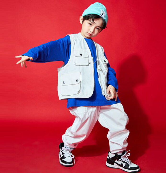 楽天市場 子供ダンス衣装 男の子 女の子 ジャズダンス ホップホップダンス カーゴベスト サルエルパンツ ポケットが多い ベスト 子ども演出服 かっこいい 学園祭 体育祭 子供服 キッズステージ衣装 身長100 180 ａ ｓ ｋ Store