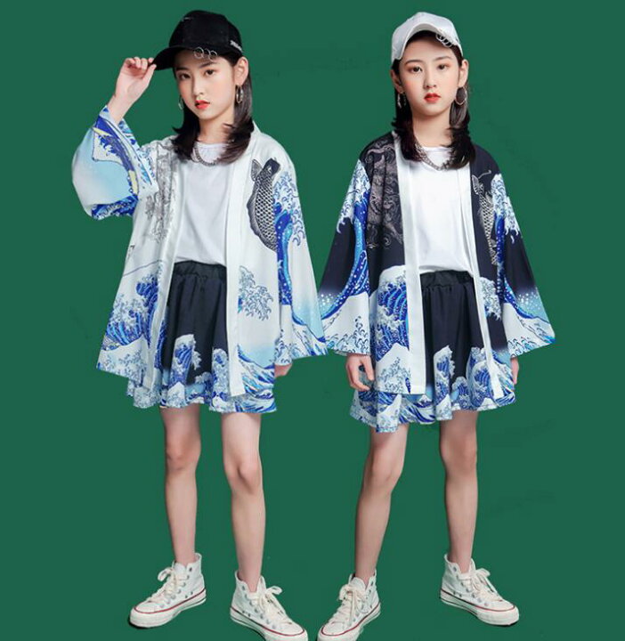 楽天市場 子供服 甚平 着物 和風ダンス衣装 キッズ甚平 男の子 女の子 舞台お揃い衣装 キッズカーディガン 学園祭 文化祭 七五三 ステージ衣装 パンツセット スカートセット 3点セット ａ ｓ ｋ Store