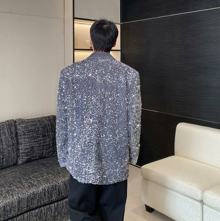 楽天市場】メンズ演出服コート カラフル スパンコール ジャケット 