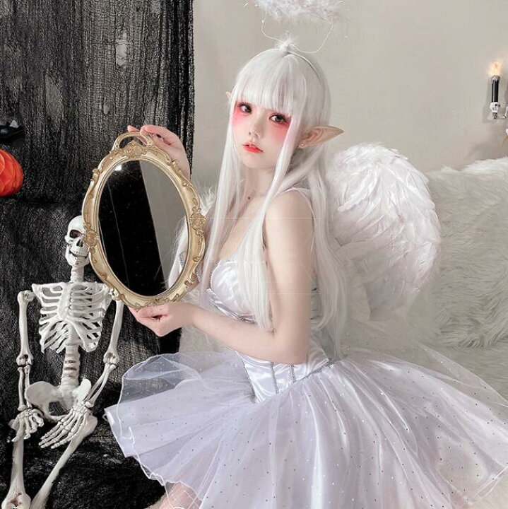 楽天市場】女性 ハロウィン コスプレ衣装 セクシー 天使 精霊 花嫁 