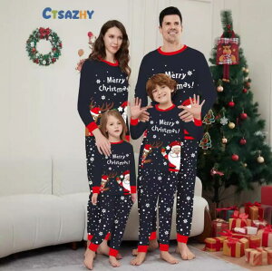 クリスマス パジャマ 親子ペア カップル ルームウェア クリスマス 部屋着 サンタ柄 雪柄 クリスマス元素 家族お揃い 部屋着 寝巻き 親子コーデ ペアルック 衣装 ママ パパ キッズ ベビー 犬