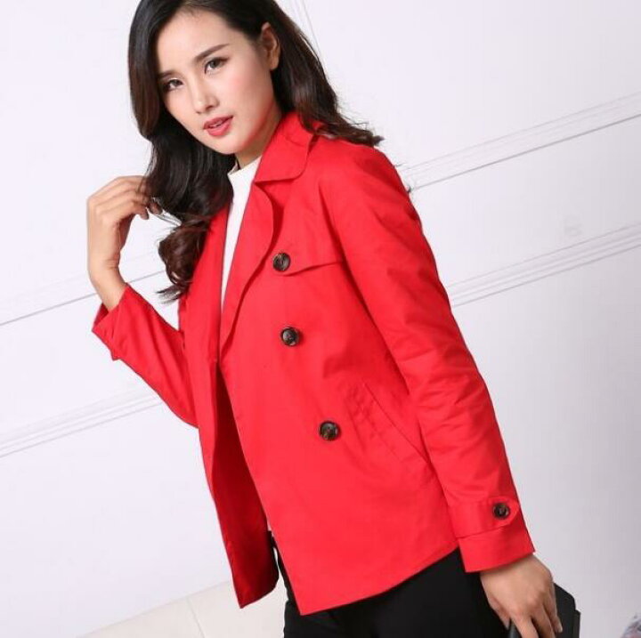 楽天市場】トレンチコート ショート レディース アウター スプリング  