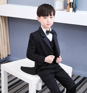 男の子スーツセット 子供燕尾服 男の子 タキシード 無地 結婚式紳士服 入学式 卒業式 ピアノ 発表会 演奏…