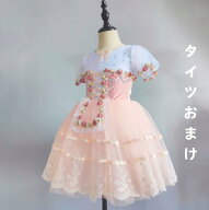 バレエダンス 演出服 子供 柔らかい チュールワンピース プリンセス風 バレエ衣装 形態安定 女の子 チュ…