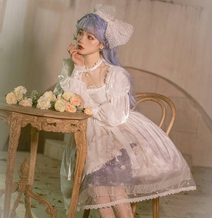 楽天市場】ロリータ ワンピース コスプレ 星空元素 可愛い 長袖  