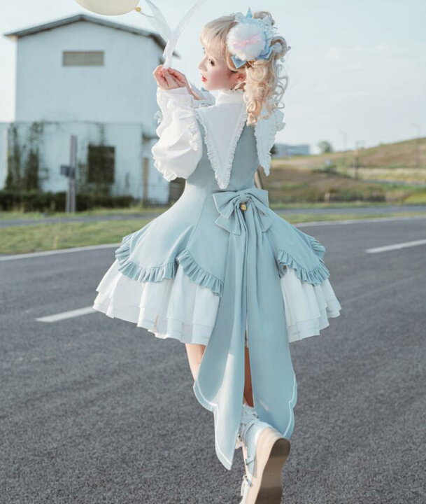 楽天市場】可愛い ロリータワンピース 春秋 ロリータ服 プリンセス 