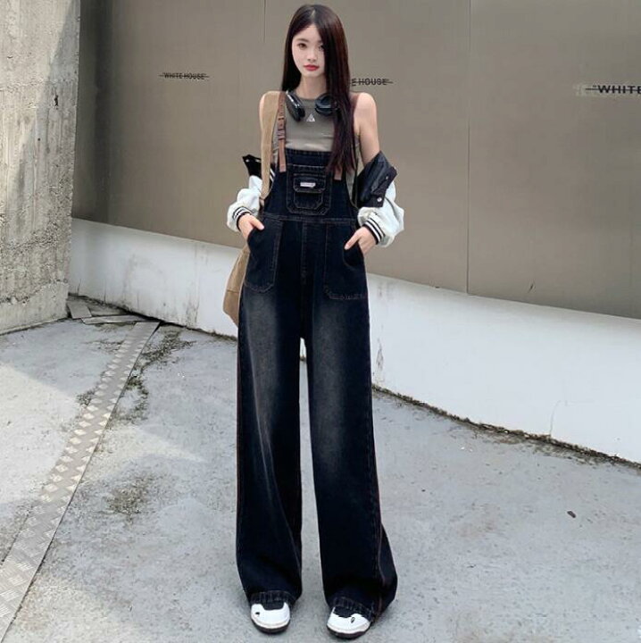 楽天市場】デニム サロペット レディース オーバーオール 女性 大人