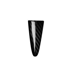 インフィニティQ50 高密度炭素繊維  カーボン柄 ステアリングホイールトリム センターエンブレムフレームステッカーアクセサリー 1p