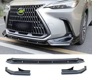 新品 レクサス LEXUS nx260350h+400h ABS カーボン フロント スプリッター バンパー ディフューザー エプロン バンパー フラップ 三段式