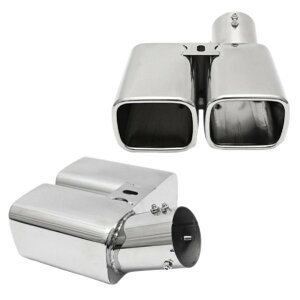 アルファード ヴェルファイア 30系 デュアルマフラーカッター スクエア 専用設計 ステンレス カスタムパーツ カスタムパーツ アルファード 30系 後期 エアロルック