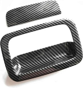 SUZUKI スズキ車用 ドアハンドルカバー バックドアハンドルカバー&ドアハンドルプロテクターセット ジムニー ジムニーシエラ用 カーボン調 ドアハンドルガーニッシュ ドアノブカバー 傷付き