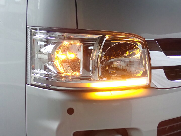 楽天市場】ハイエース 200系 1型 2型 LEDバー シーケンシャル 