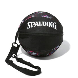 ＜限定クーポン発行中 12/11 01:59まで 楽天スーパーセール＞ スポルディング （SPALDING）　49-001MBN　バスケットボール　バック　ボールバッグ マーブル ブラックネオン　23SS