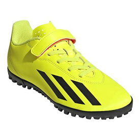 ＜8000円以上で使えるクーポン発行中 お買物マラソン＞ adidas（アディダス）　IF0716　サッカー　ジュニア トレーニングシューズ X CRAZYFAST エックス クレイジーファスト CLUB H&L TF 24Q1＜今ならナンバーシールプレゼント中！＞