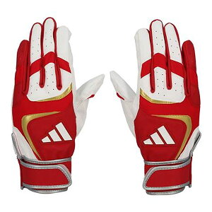 <ネコポス発送 送料無料> adidas(アディダス) LBG403 6411 野球 バッティング手袋 バッティンググラブ BASIC 両手用 24Q3