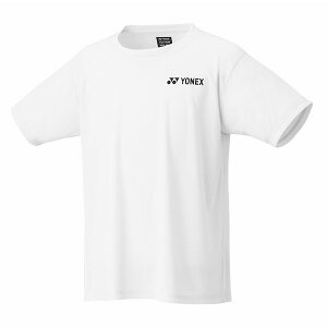 <ネコポス発送 送料無料> Yonex(ヨネックス) 16800 011 テニス ユニドライTシャツ ホワイト 24FW