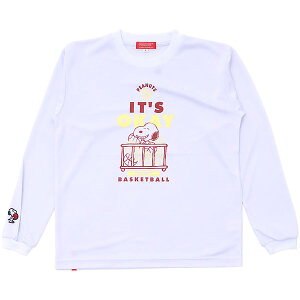 ���l�R�|�X���� ���������� BALL LINE�i�{�[�����C���j�@PNU672101 WHT �o�X�P�b�g�{�[���@T�V���c PEANUTS �����O�X���[�u�V���c 25FW