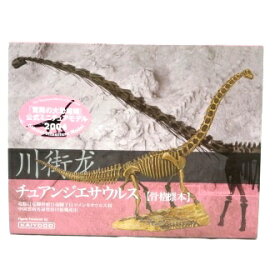 【中古】海洋堂（KAIYODO）　驚異の大恐竜博 公式ミニチュアモデル2004 06 チュアンジエサウルス 「骨格標本」 ポリストーン素材フィギュア