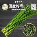 【楽天1位】 国産乾燥野菜 乾燥 ニラ 3mmカット 60g 契約栽培 エアードライ製法 フリーズドライ もつ鍋 チヂミ ラーメ…