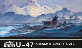 フライホークモデル 1/700 ドイツ海軍 U ボート TypeVIIB U-47 2隻入り FLYFH1100 プラモデル