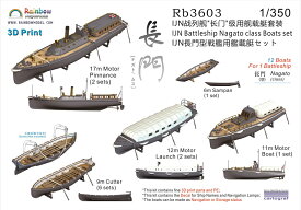 レインボーモデル 1/350 日本海軍 長門型戦艦用艦載艇セット 3Dプリンター製