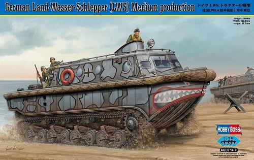 ホビーボス オンラインショッピング 1 35 ドイツ軍 LWS水陸両用トラクター 中期型 マーケティング プラモデル
