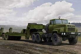 ホビーボス 1/35 ロシア軍 KrAZ-260B トラクター with MAZ/ChMZAP-5247Gセミトレーラー プラモデル