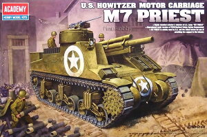 アカデミー 1/35 アメリカ軍 自走榴弾砲 M7 プリースト プラモデル