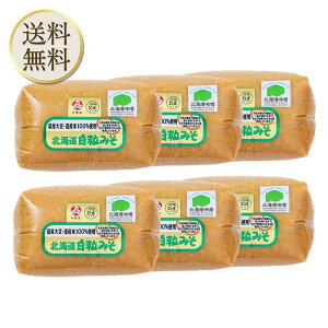 【買い物マラソン期間中当店ポイント最大+20倍】トモエ 北海道白粒みそ 1kg 6個