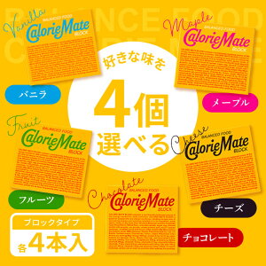 選べる4個セット!大塚製薬 カロリーメイト ブロックタイプ 4本入 【バニラ味】【メープル味】【チョコレート味】【フルーツ味】【チーズ味】