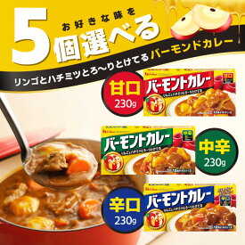 選べる5個セット！ハウス食品 バーモントカレー 230g 【甘口】【中辛】【辛口】