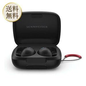 【5のつく日は2%オフクーポン有】ゼンハイザー Sennheiser ワイヤレスイヤホン MOMENTUM Sport ブラック 高性能ドライバー 24時間再生 ハイブリッドアダプティブノイズキャンセリング 外音取り込