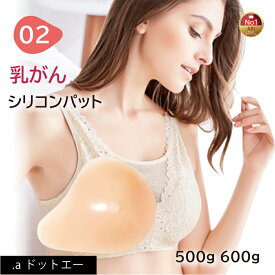 【乳がんパット！全摘術専用】シリコン 乳がん用 パッド 500g 600g 左胸 右胸 人工乳房 乳がん専用ブラジャー対応 ボディメイク バスト補正 肩こり 腰痛 解消 (02シリーズ 単品)