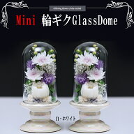 プリザーブドフラワー 仏花 ガラスドーム 仏壇 ブリザードフラワ- 仏壇用 枯れない 送料無料 翌日配達 ミ…