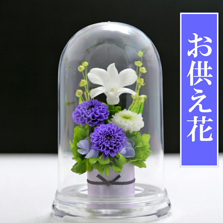 楽天市場 初盆 新盆 プリザーブドフラワー 仏花 お供え花 ドーム 仏壇用 法事 お供え花 お供え 御供 ブリザードフラワー お彼岸 喪中はがき 花 供花 お花 新盆 枕花 通夜 葬儀 告別式 法要 弔電 電報 仏事 お悔やみ のお花 ピンク イエロー パープル 送料無料 あす楽