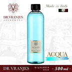 【平日12:00までのご注文で最短即日発送】ドットール・ヴラニエス Dr.Vranjes アクア ACQUA リフィル 500ml スティック付 ディフューザー 詰め替え 詰替【店舗安心保証付】