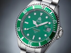 【国内正規品】エルジン ELGIN 腕時計 200m防水 自動巻き ダイバーズ FK1405S-GR グリーン