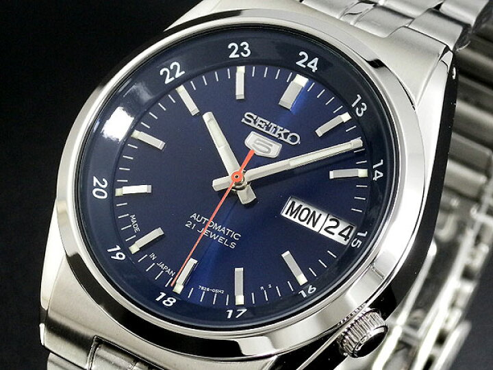 楽天市場】SEIKO 5 セイコー5 逆輸入 日本製 自動巻き メンズ 腕時計 SNK563J1 ブルー×シルバー メタルベルト : ＡＡＡ ｎｅｔ  Ｓｈｏｐ