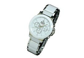 【国内正規品】エルジン ELGIN 腕時計 セラミックスクロノ メンズ FK1417C-W ホワイト