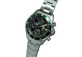 【国内正規品】エルジン ELGIN 腕時計 クロノグラフ　ダイバース メンズ FK1418S-GR グリーン