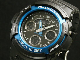 カシオ CASIO Gショック G-SHOCK 逆輸入 アナデジ メンズ 腕時計 AW-591-2A ブルー×ブラック
