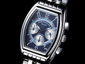 【国内正規品】エルジン ELGIN トノー 腕時計 クロノグラフ メンズ FK1403S-BL ブルー