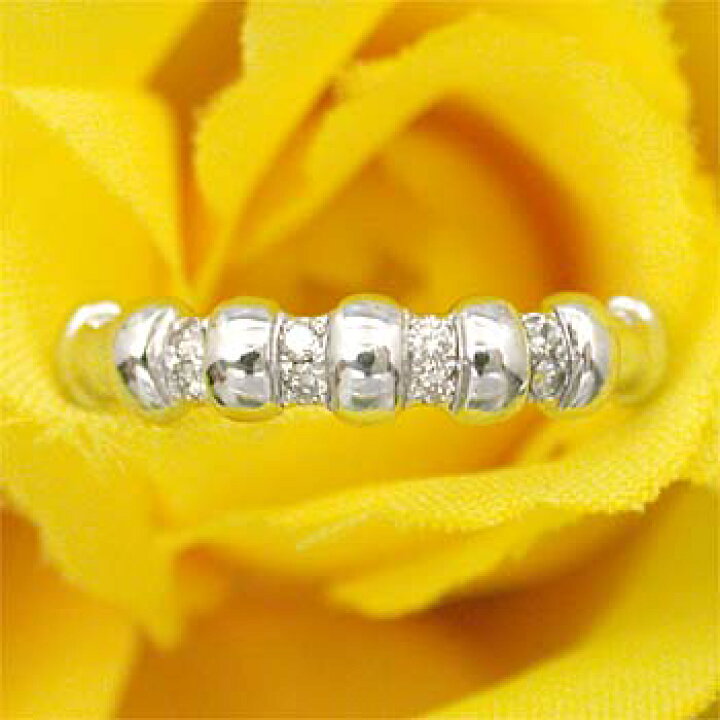 楽天市場】ダイヤモンド リング 18金ホワイトゴールド 0.07ct (K18WG 