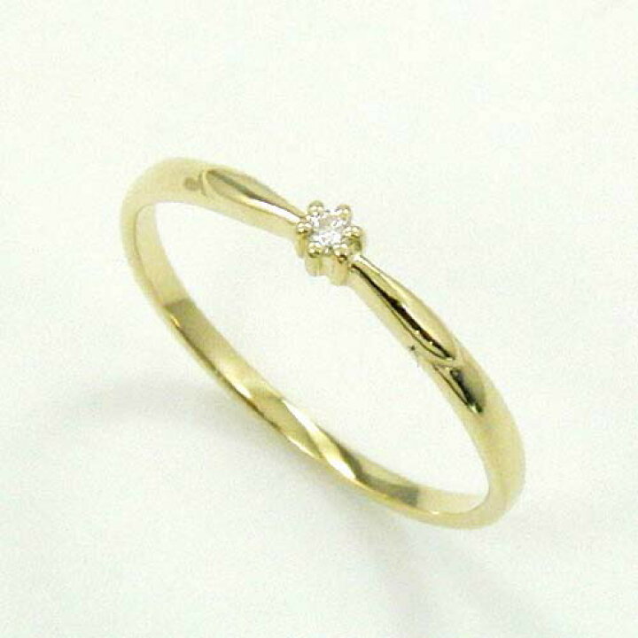 楽天市場】ダイヤモンド リング 0.01ct(VSクラス)一粒 ピンキー 18金 