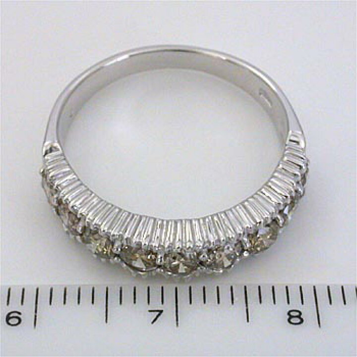 楽天市場】トータル1カラット ライトブラウンダイヤモンド リングK18  