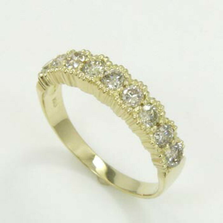 楽天市場】トータル1カラット ライトブラウンダイヤモンド リングK18  